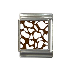 Brown White Cow Italian Charm (13mm) by ConteMonfrey