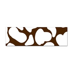 Brown White Cow Sticker (bumper) by ConteMonfrey