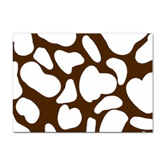 Brown White Cow Sticker A4 (100 Pack) by ConteMonfrey