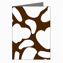 Brown White Cow Greeting Cards (pkg Of 8) by ConteMonfrey