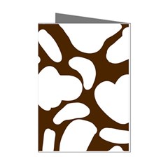 Brown White Cow Mini Greeting Cards (pkg Of 8)