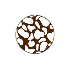 Brown White Cow Hat Clip Ball Marker by ConteMonfrey