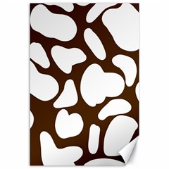 Brown White Cow Canvas 24  X 36  by ConteMonfrey