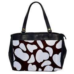 Brown White Cow Oversize Office Handbag by ConteMonfrey