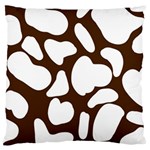 Brown white cow Large Cushion Case (Two Sides) Front