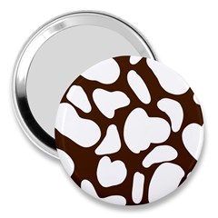 Brown White Cow 3  Handbag Mirrors by ConteMonfrey