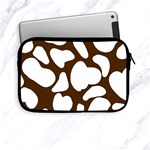 Brown white cow Apple iPad Mini Zipper Cases Front