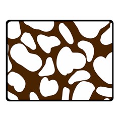 Brown White Cow Double Sided Fleece Blanket (small)  by ConteMonfrey