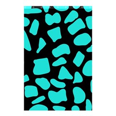 Blue Neon Cow Background   Shower Curtain 48  X 72  (small)  by ConteMonfrey