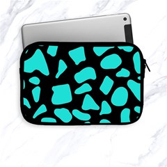 Blue Neon Cow Background   Apple Ipad Mini Zipper Cases by ConteMonfrey