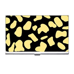 Cow Yellow Black Business Card Holder by ConteMonfrey