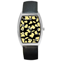 Cow Yellow Black Barrel Style Metal Watch by ConteMonfrey