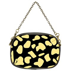 Cow Yellow Black Chain Purse (two Sides) by ConteMonfrey