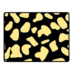 Cow Yellow Black Fleece Blanket (small) by ConteMonfrey