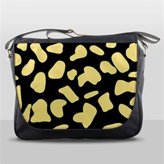 Cow Yellow Black Messenger Bag by ConteMonfrey