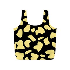 Cow Yellow Black Full Print Recycle Bag (s) by ConteMonfrey