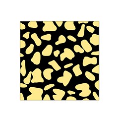 Cow Yellow Black Satin Bandana Scarf 22  X 22  by ConteMonfrey