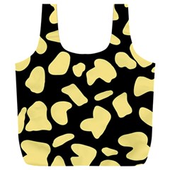 Cow Yellow Black Full Print Recycle Bag (xxxl) by ConteMonfrey