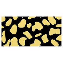 Cow Yellow Black Banner And Sign 8  X 4  by ConteMonfrey