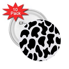 Cow Black And White Spots 2 25  Buttons (10 Pack)  by ConteMonfrey