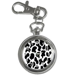 Cow Black And White Spots Key Chain Watches by ConteMonfrey