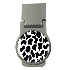 Cow Black And White Spots Money Clips (round)  by ConteMonfrey