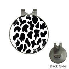 Cow Black And White Spots Hat Clips With Golf Markers by ConteMonfrey