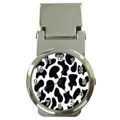 Cow Black And White Spots Money Clip Watches by ConteMonfrey