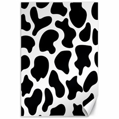 Cow Black And White Spots Canvas 24  X 36  by ConteMonfrey