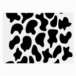 Cow black and white spots Large Glasses Cloth (2 Sides) Front