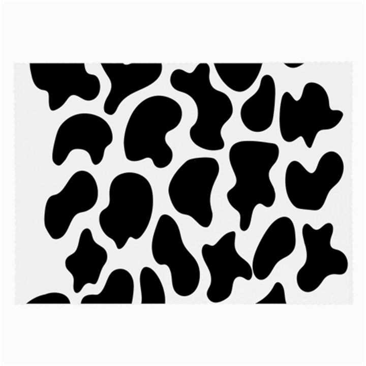 Cow black and white spots Large Glasses Cloth (2 Sides)