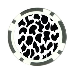 Cow Black And White Spots Poker Chip Card Guard by ConteMonfrey