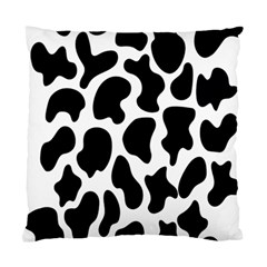 Cow Black And White Spots Standard Cushion Case (two Sides) by ConteMonfrey