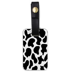 Cow Black And White Spots Luggage Tag (one Side) by ConteMonfrey