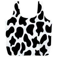 Cow Black And White Spots Full Print Recycle Bag (xl) by ConteMonfrey