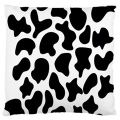 Cow Black And White Spots Standard Flano Cushion Case (two Sides) by ConteMonfrey