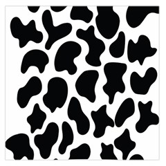 Cow Black And White Spots Square Satin Scarf (36  X 36 ) by ConteMonfrey