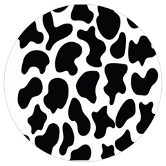 Cow Black And White Spots Round Trivet by ConteMonfrey