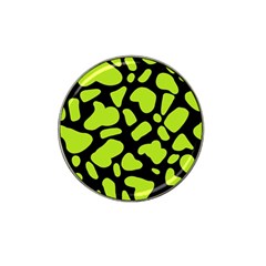 Neon Green Cow Spots Hat Clip Ball Marker by ConteMonfrey