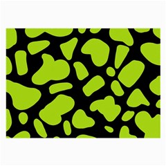 Neon Green Cow Spots Large Glasses Cloth (2 Sides) by ConteMonfrey