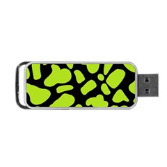 Neon Green Cow Spots Portable Usb Flash (two Sides) by ConteMonfrey