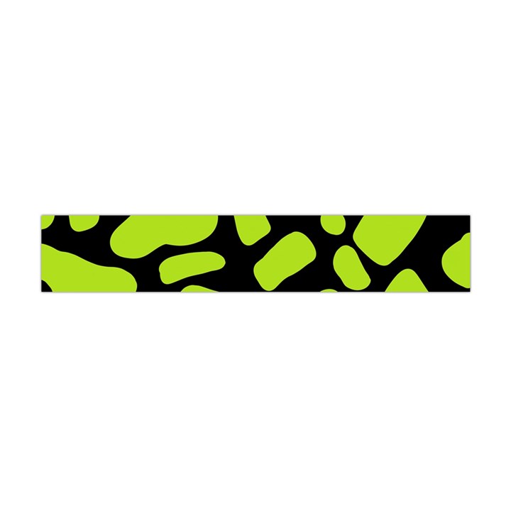 Neon green cow spots Flano Scarf (Mini)