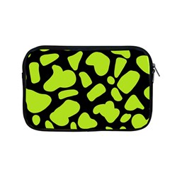 Neon Green Cow Spots Apple Macbook Pro 13  Zipper Case by ConteMonfrey