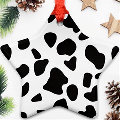 Black And White Spots Ornament (star) by ConteMonfrey