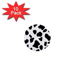 Black And White Spots 1  Mini Buttons (10 Pack)  by ConteMonfrey