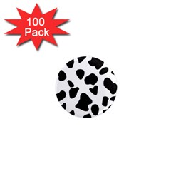 Black And White Spots 1  Mini Magnets (100 Pack)  by ConteMonfrey