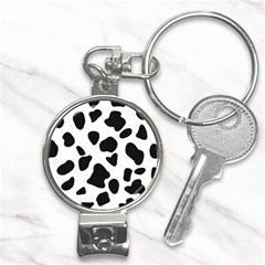 Black And White Spots Nail Clippers Key Chain by ConteMonfrey