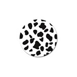 Black and white spots Golf Ball Marker Front