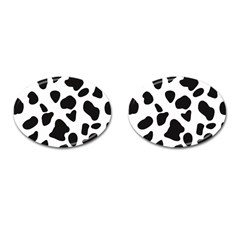 Black And White Spots Cufflinks (oval) by ConteMonfrey