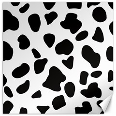 Black And White Spots Canvas 12  X 12  by ConteMonfrey